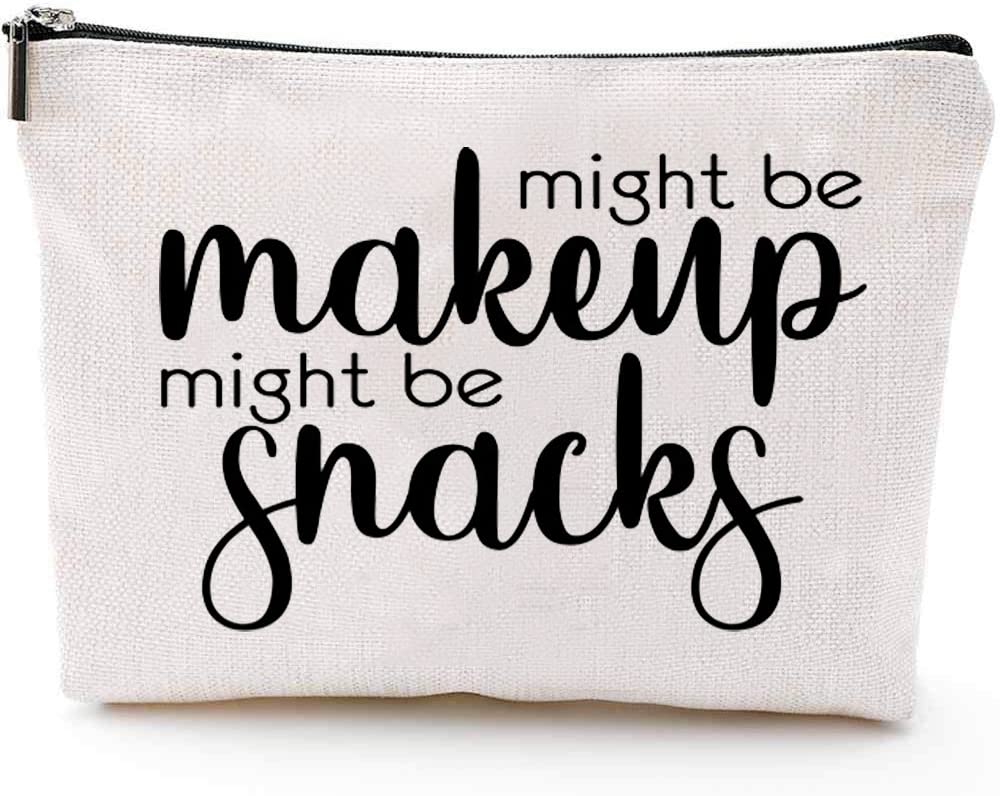 JOY UINAN friendship makeup bag front view highlights durable natural-fiber fabric