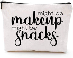 JOY UINAN friendship makeup bag front view highlights durable natural-fiber fabric
