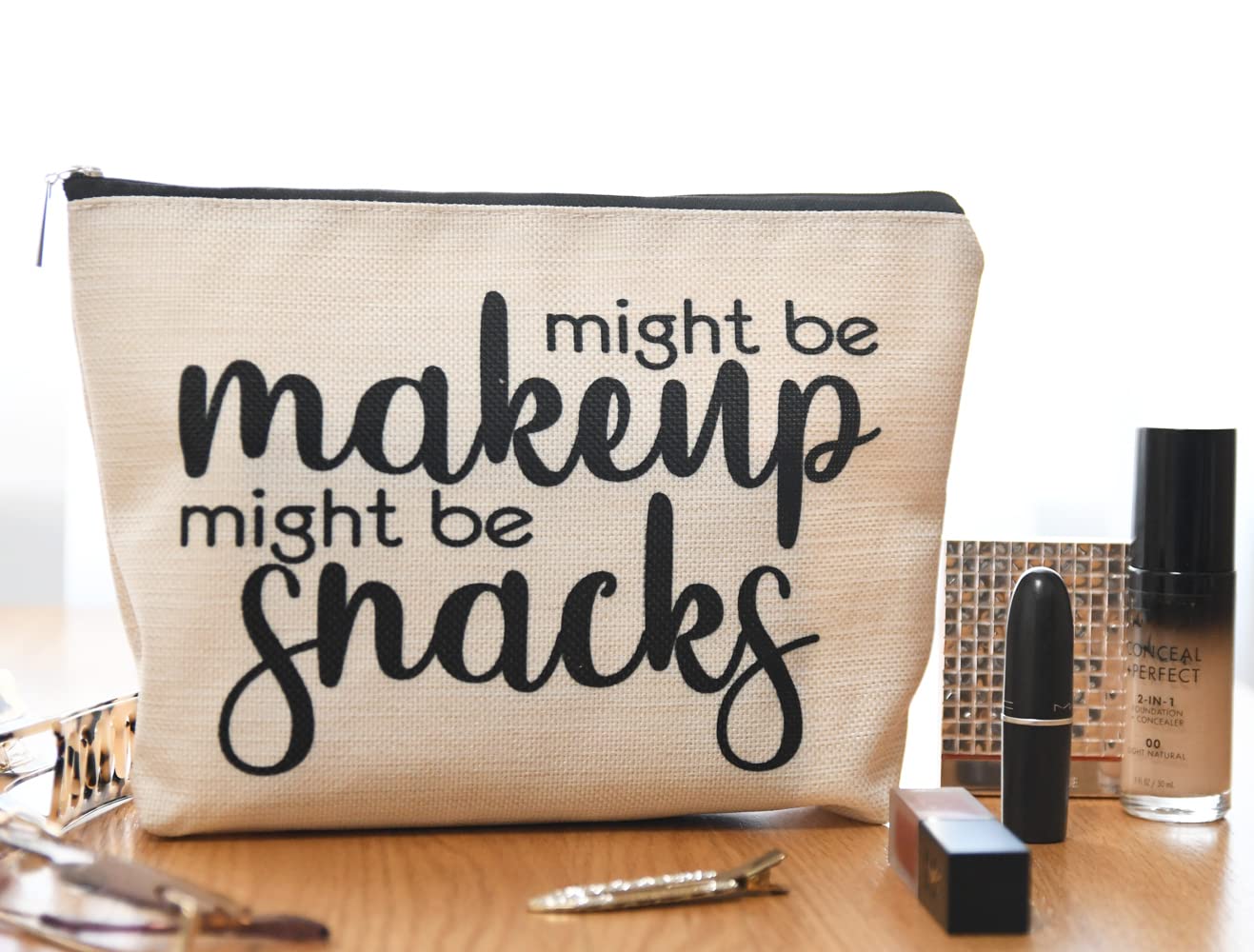 JOY UINAN makeup bag interior shows roomy space for cosmetics on the go