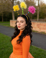 JOYCREDIBLE diadema pompones amarillos para eventos luminosos