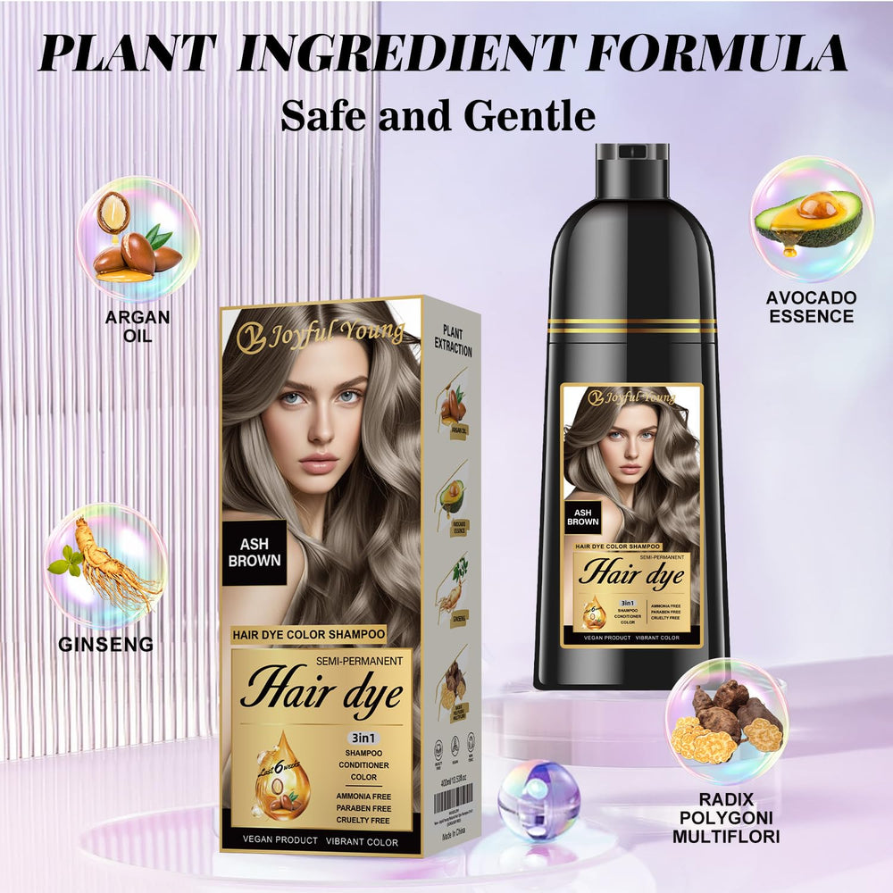 Aplicación de Joyful Young en cabello seco para tinte semipermanente sin herramientas