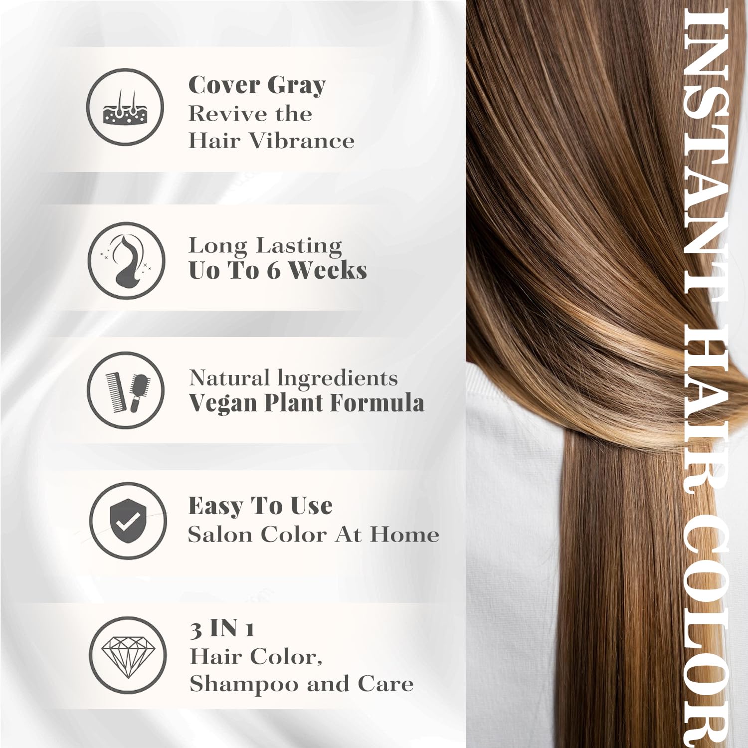 Joyful Young easy at-home gray blending on dry hair in minutes