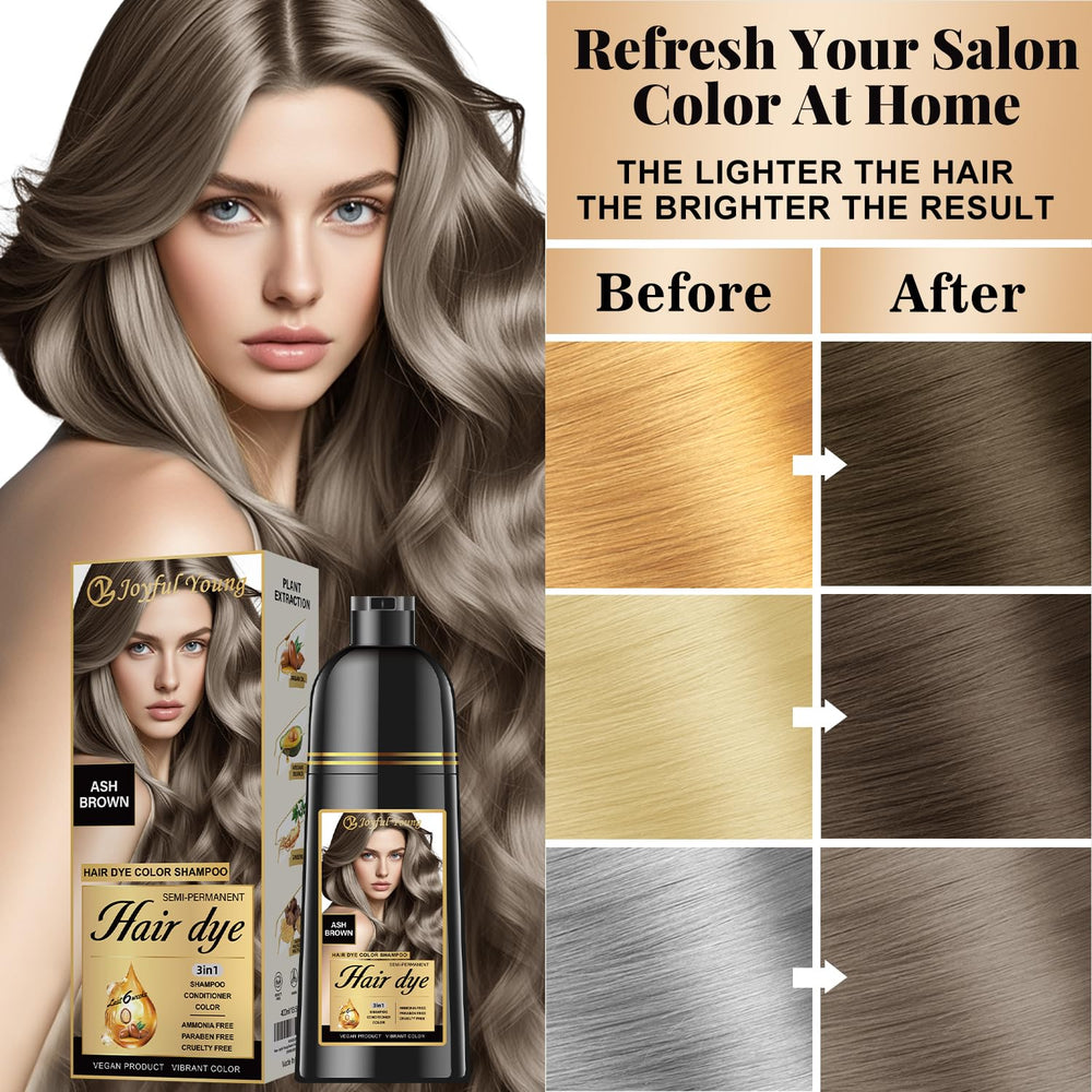 Espuma de Joyful Young deposita color para look suave y manejable