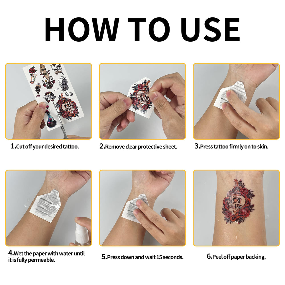 JoyfulGlam tattoos work on glass or plastic for decorative use