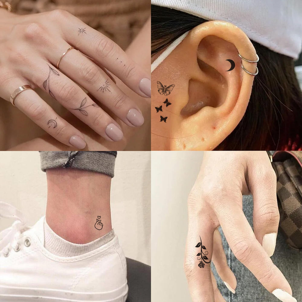 JoyfulGlam tatuajes-largos-agua-resistentes: ideales para uso diario con duchas.