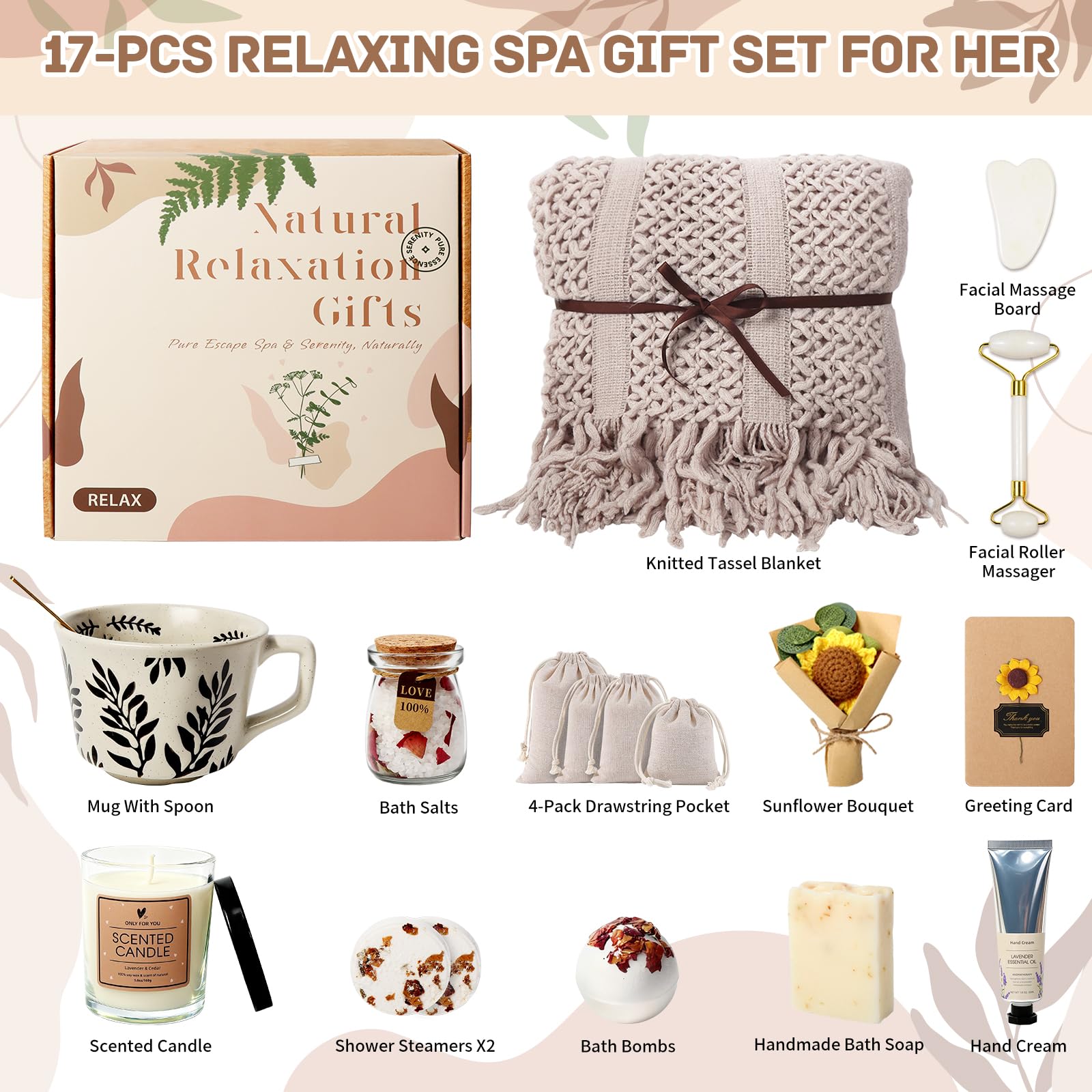 Joyvella Get Well Basket candle and coffee cup create a cozy relaxation scene