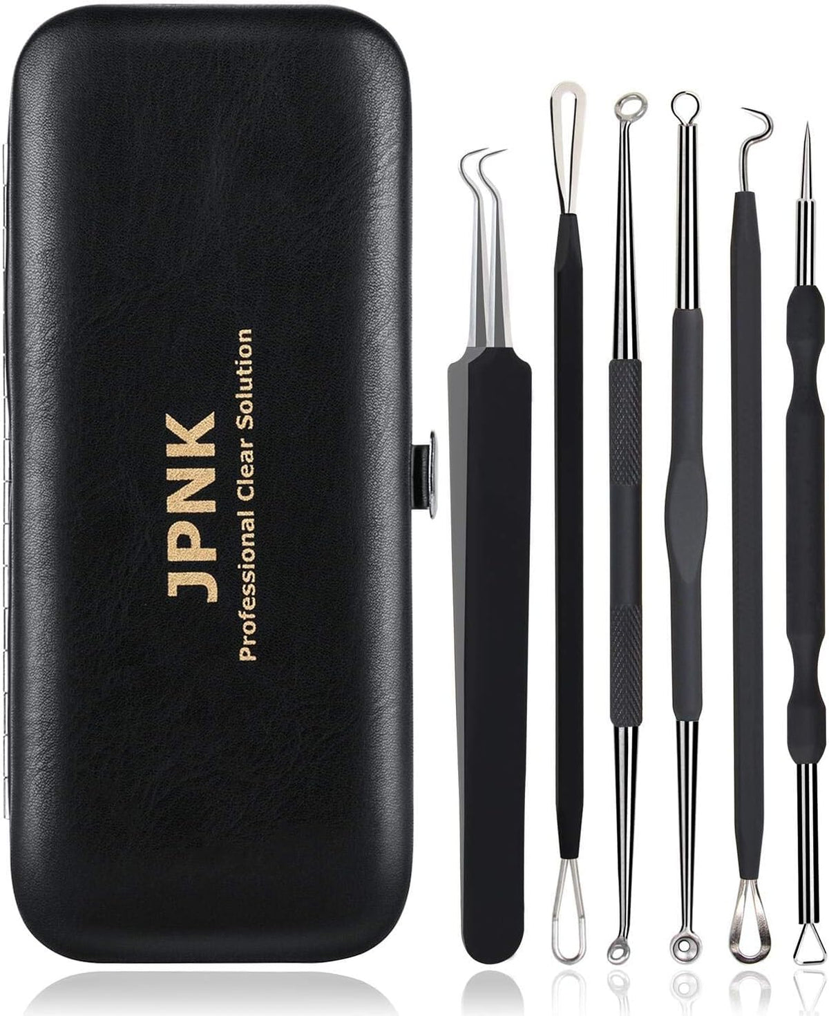 JPNK Blackhead Remover Tool for nose pores with precise tip and anti-slip handle.