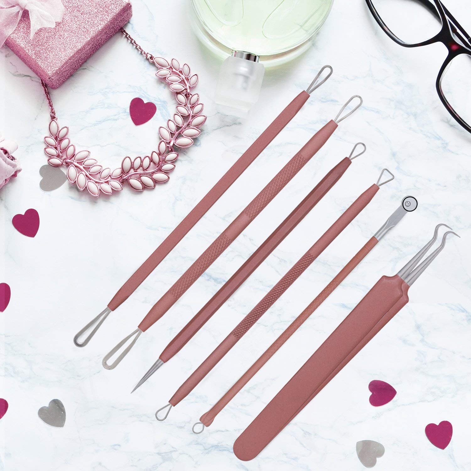 JPNK nose and face tool set ideal for blemish removal routines.