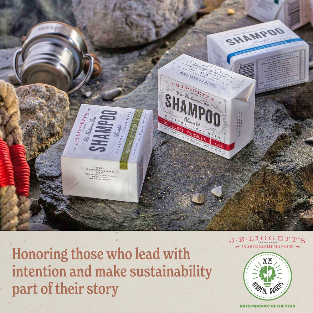 J.R.LIGGETT'S refreshing essential oil scent hints at a clean shower experience.