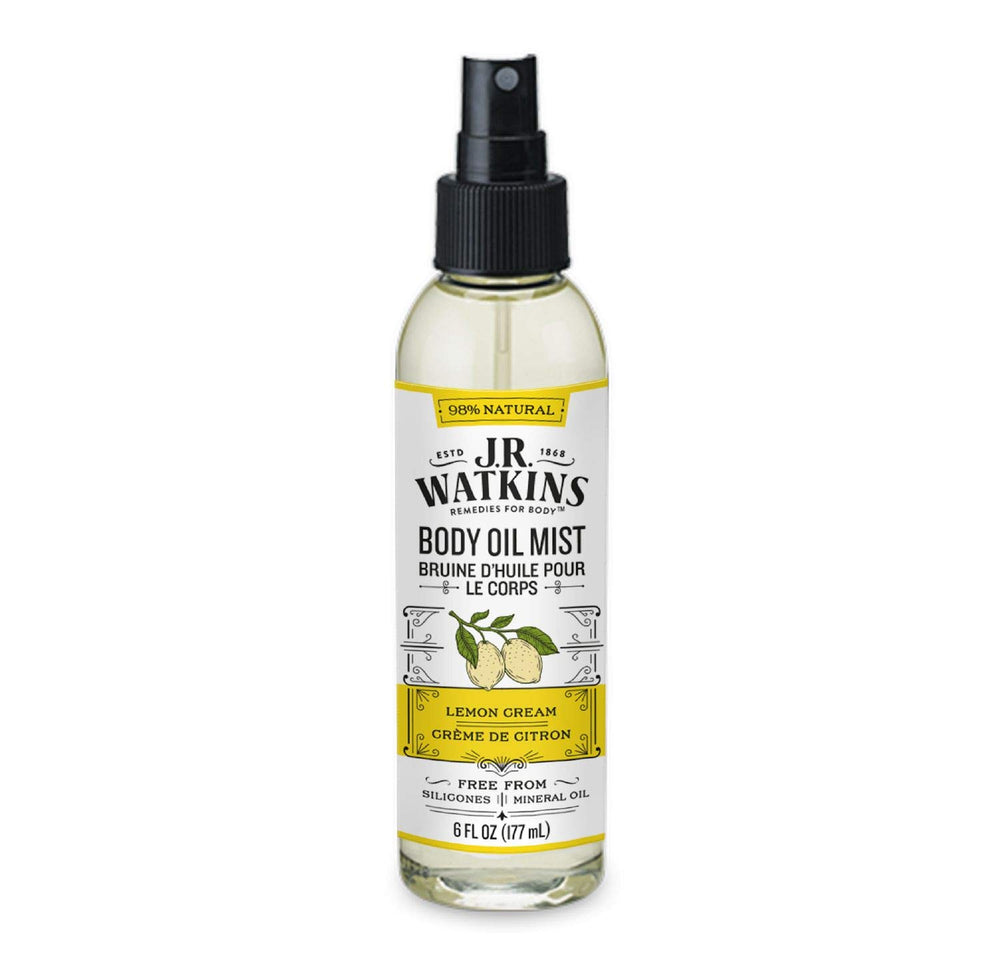 J.R. Watkins Aceite corporal hidratante Limón Crema para piel suave y luminosa.