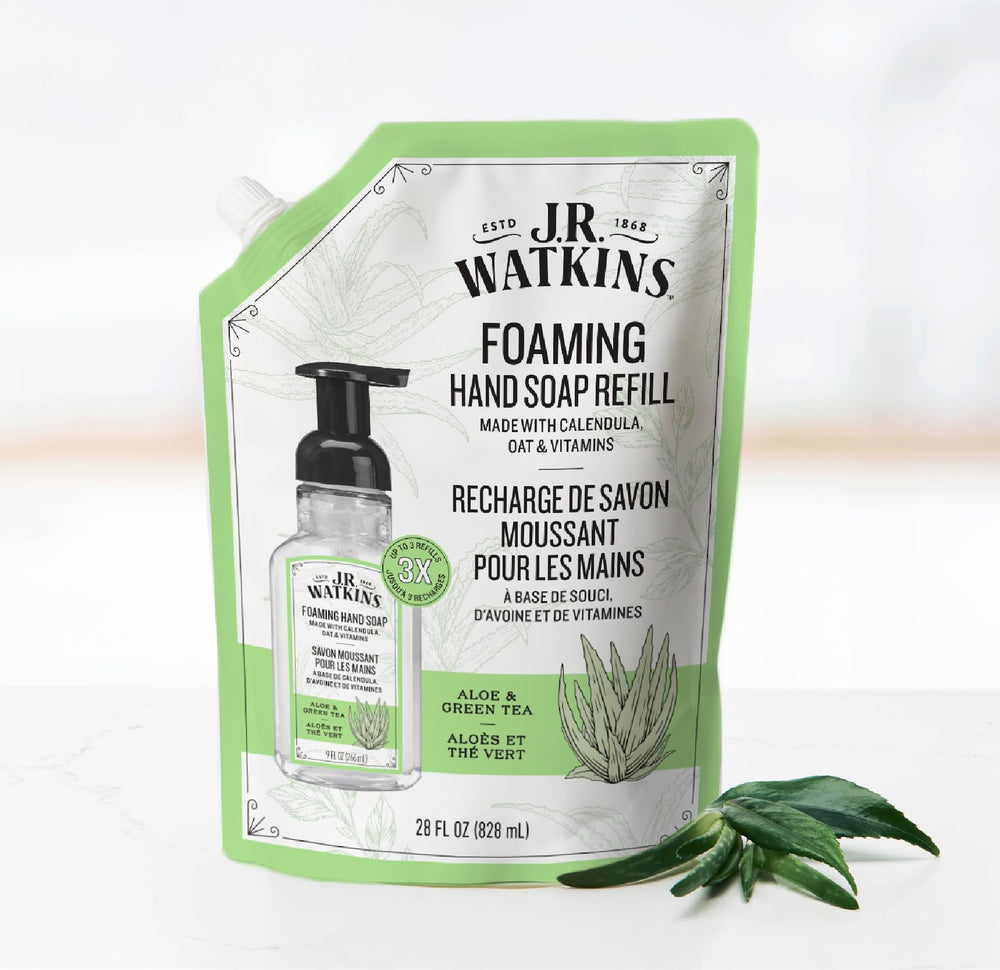 J.R. Watkins foaming hand soap refill pack for convenient restocking