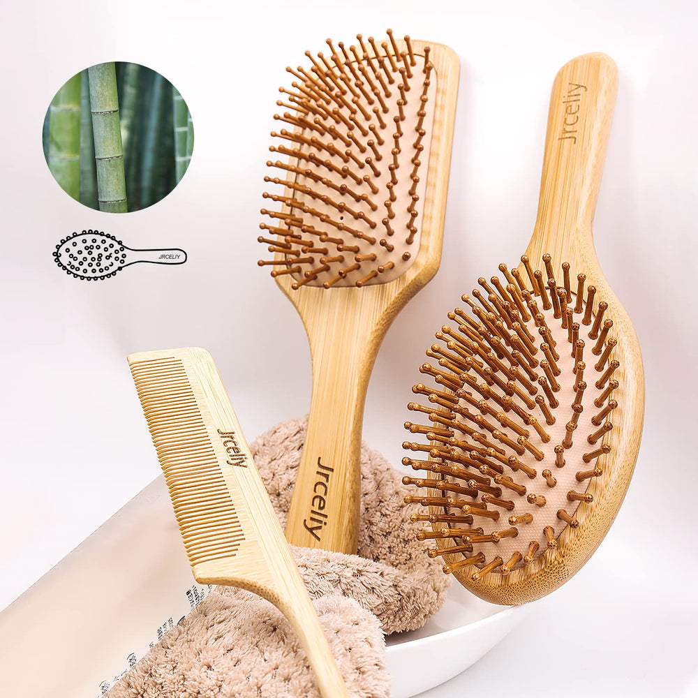 Jrceliy detangling brush gliding through hair for smooth brushing