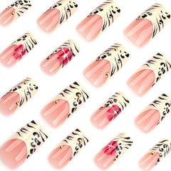 Jremg red flower accent nails with sparkling design