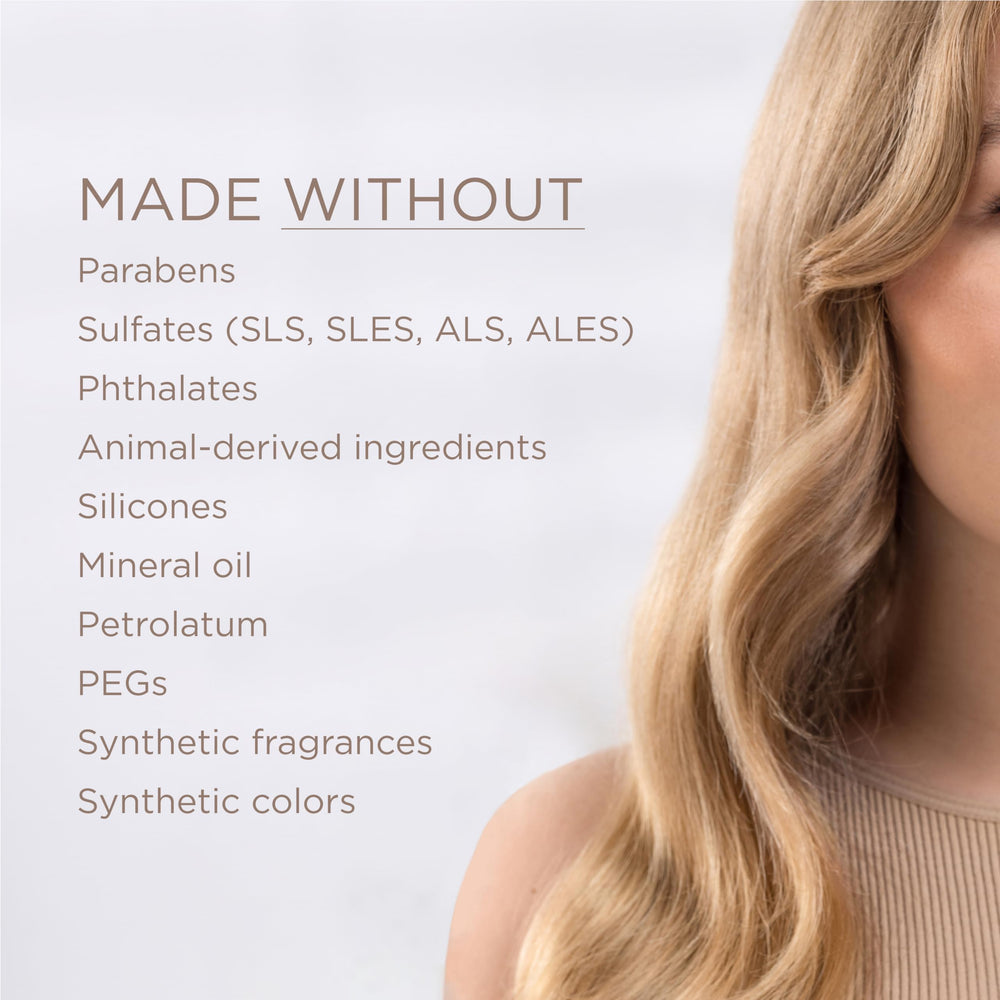 JSHealth Nourishing Conditioner applied to color-treated hair aids detangling
