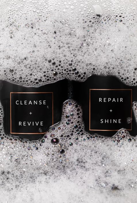 Color-treated hair showcased with JSHealth Purifying Keratin Shampoo