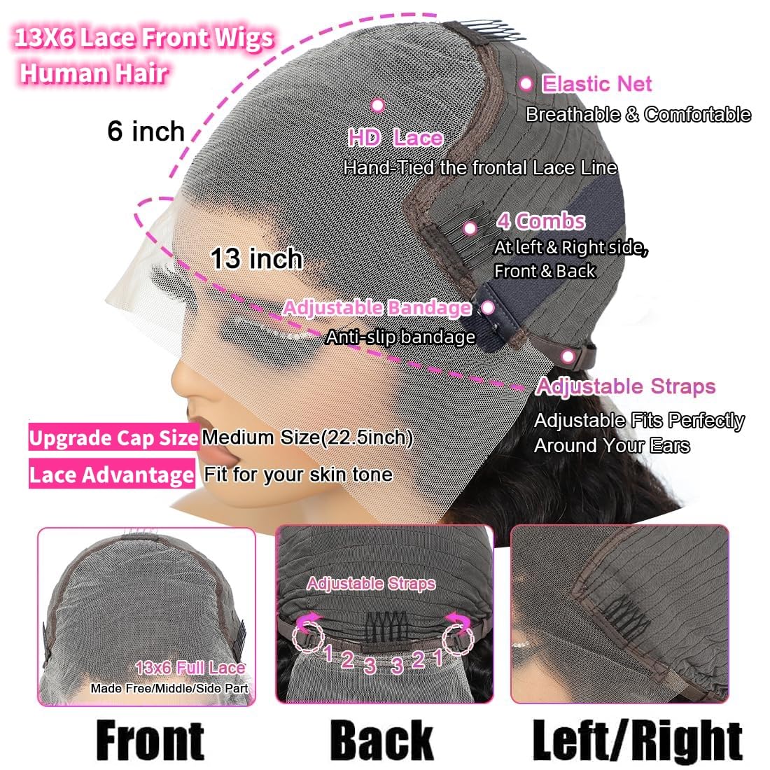 JTMMP HD Swiss lace highlights invisibility against skin tone