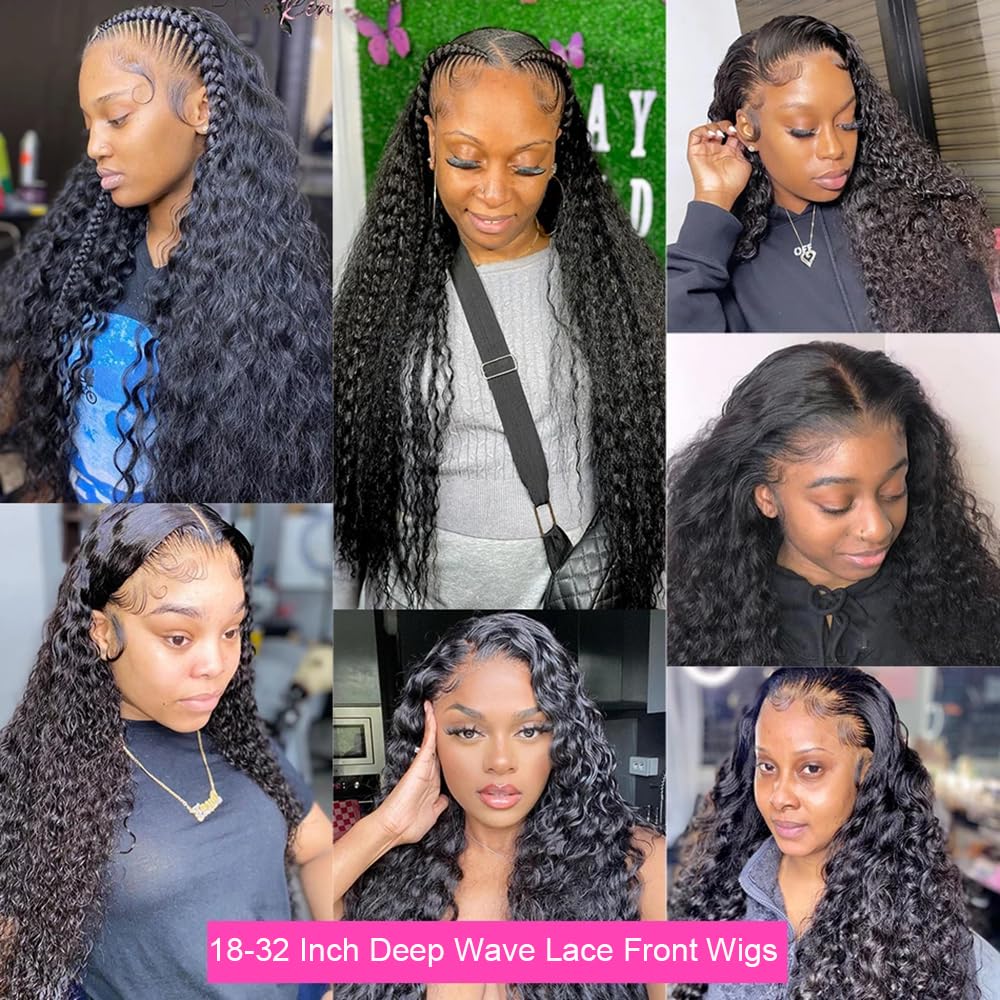 JTMMP 26-inch deep wave wig length for dramatic curls