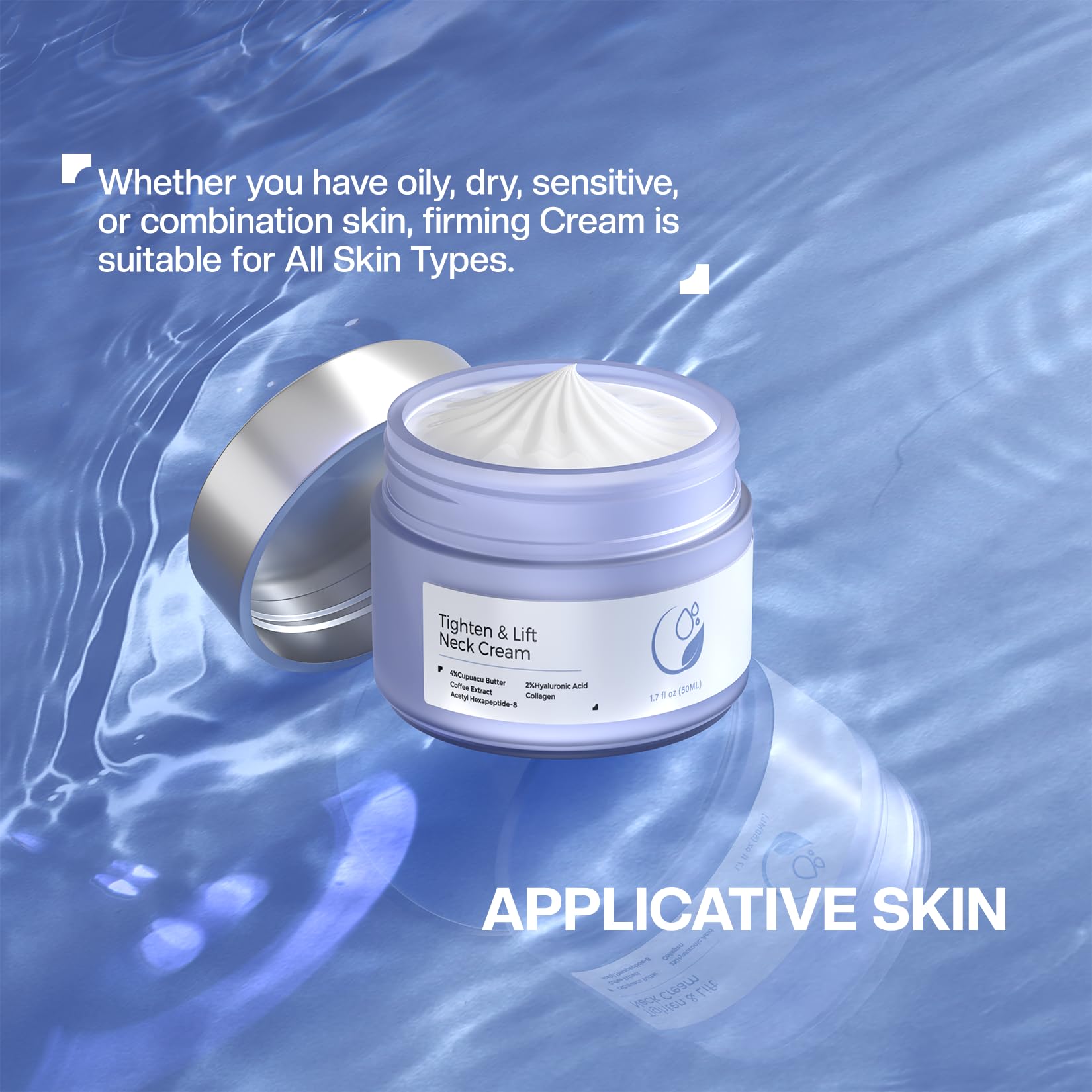 Envase compacto de Jtopyrt crema cuello para llevar y usar.