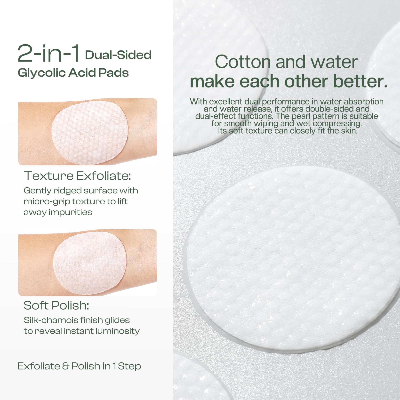 Jtopyrt glycolic pads with niacinamide support skin barrier and even tone.