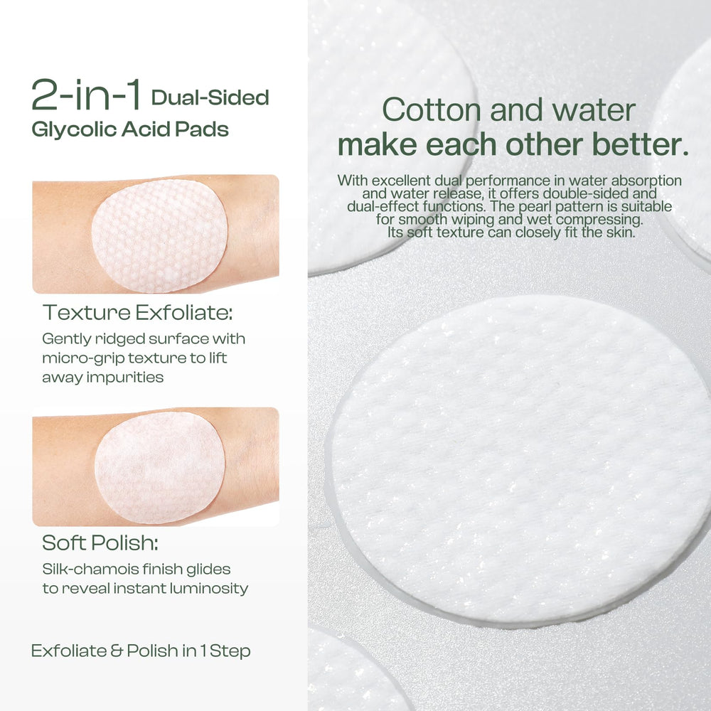 Jtopyrt glycolic pads with niacinamide support skin barrier and even tone.