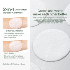 Jtopyrt glycolic pads with niacinamide support skin barrier and even tone.