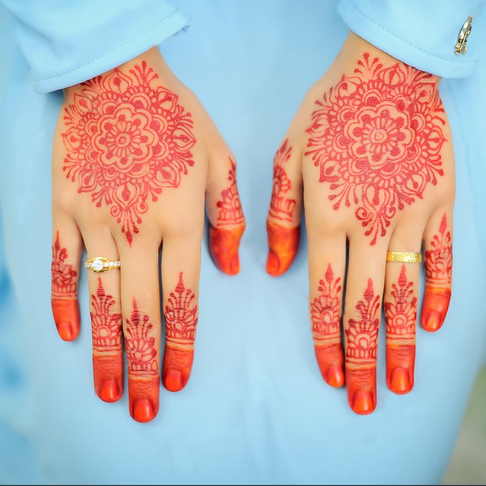 JTSDZS hand-stencil set for elegant temporary hand designs.