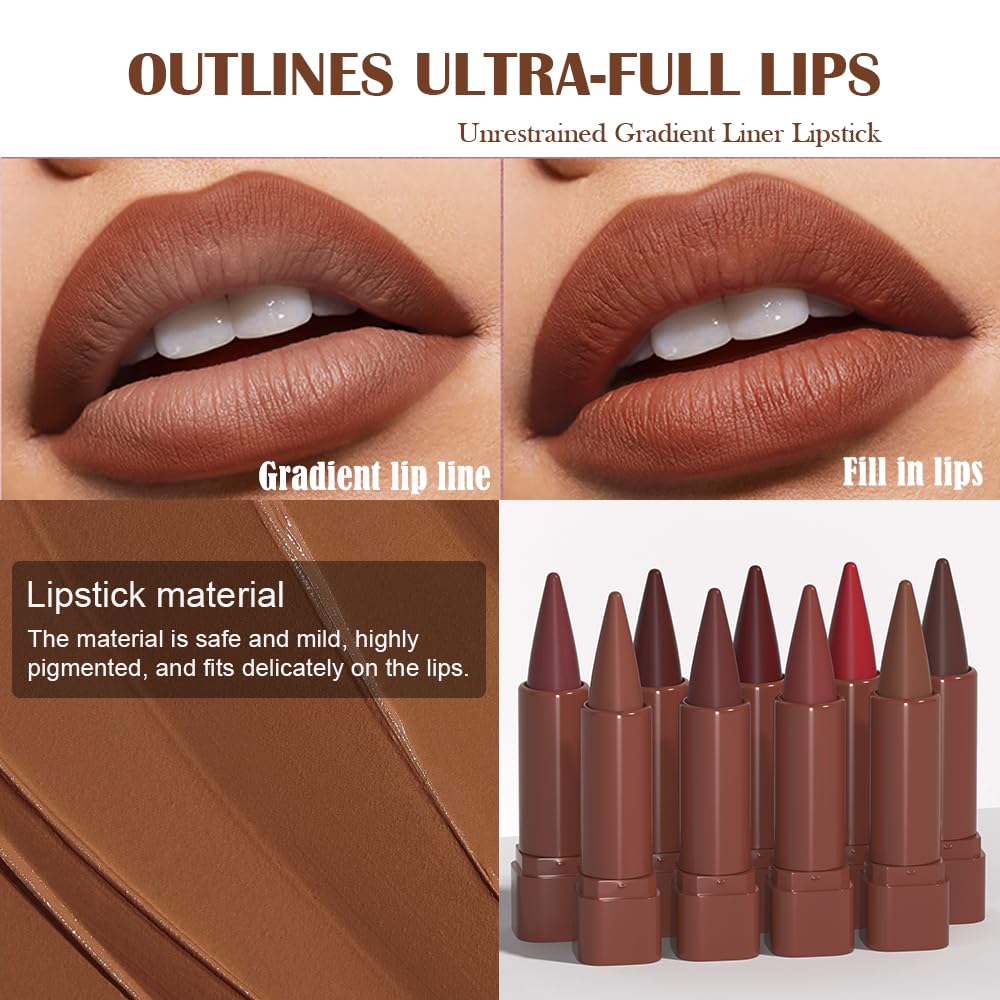 JUAAZIN buildable color lip pencil for sheer to bold looks