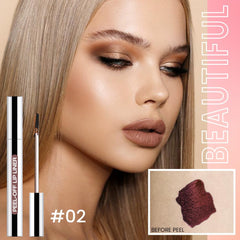 JUAAZIN Labial desprendible en naranja vibrante color intenso y duradero