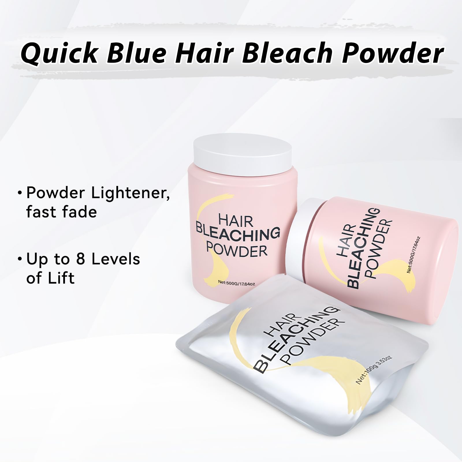 Close up of JUANCHI Hair Bleach Powder powder-dust texture for even coverage