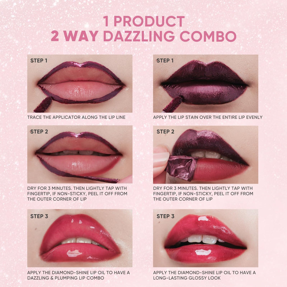 JUDYDOLL aceite labial con brillo suave y acabado no pegajoso.