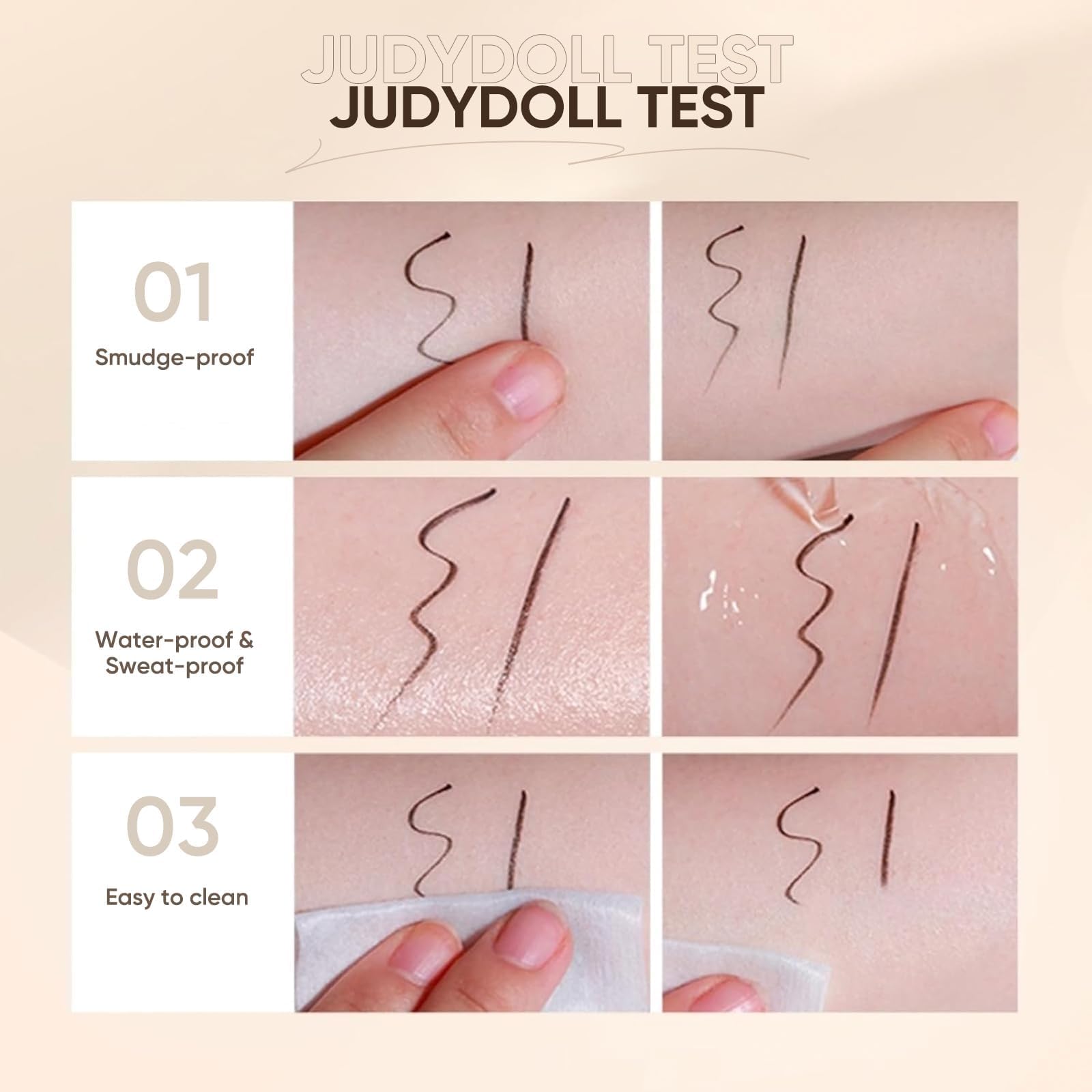 Delineador JUDYDOLL facilita el trazo en esquina interna para ojos caídos