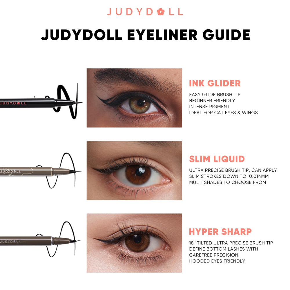 Ojos sensibles reciben suavidad y seguridad con delineador JUDYDOLL.
