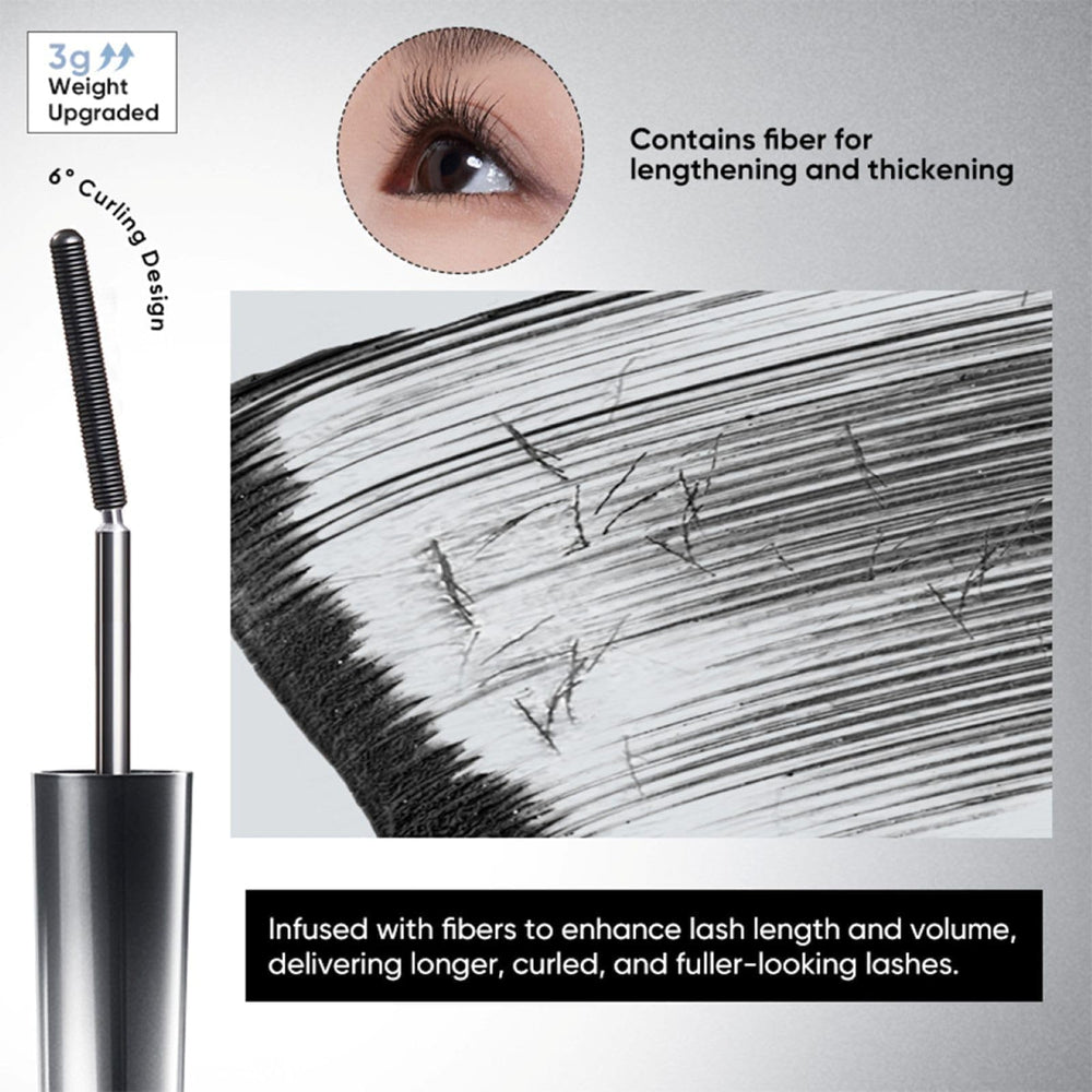JUDYDOLL 3D Curling Mascara, duración de 24h para confianza continua.