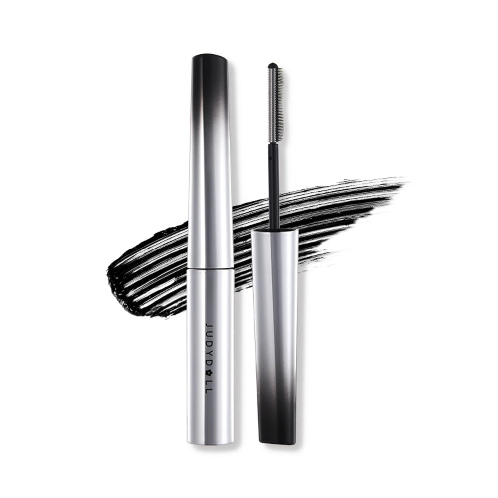 JUDYDOLL mascara pluma ala doble para separación suave y definición diaria.