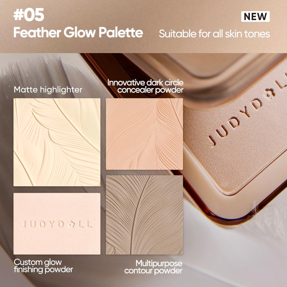 Polvo cremoso de JUDYDOLL para un acabado suave y difuminado.