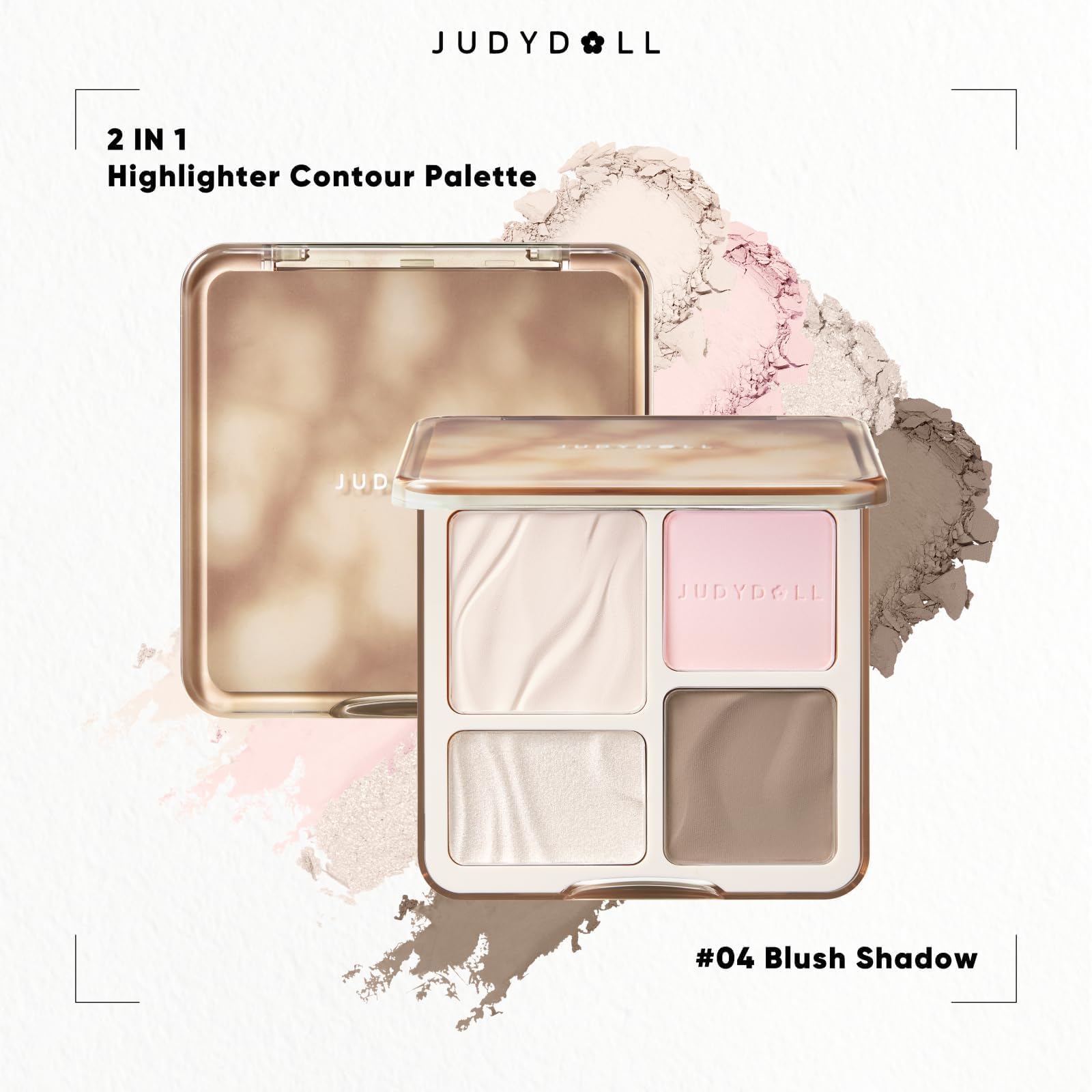 JUDYDOLL Paleta polvo ultra fino: textura sedosa para difuminar fácilmente