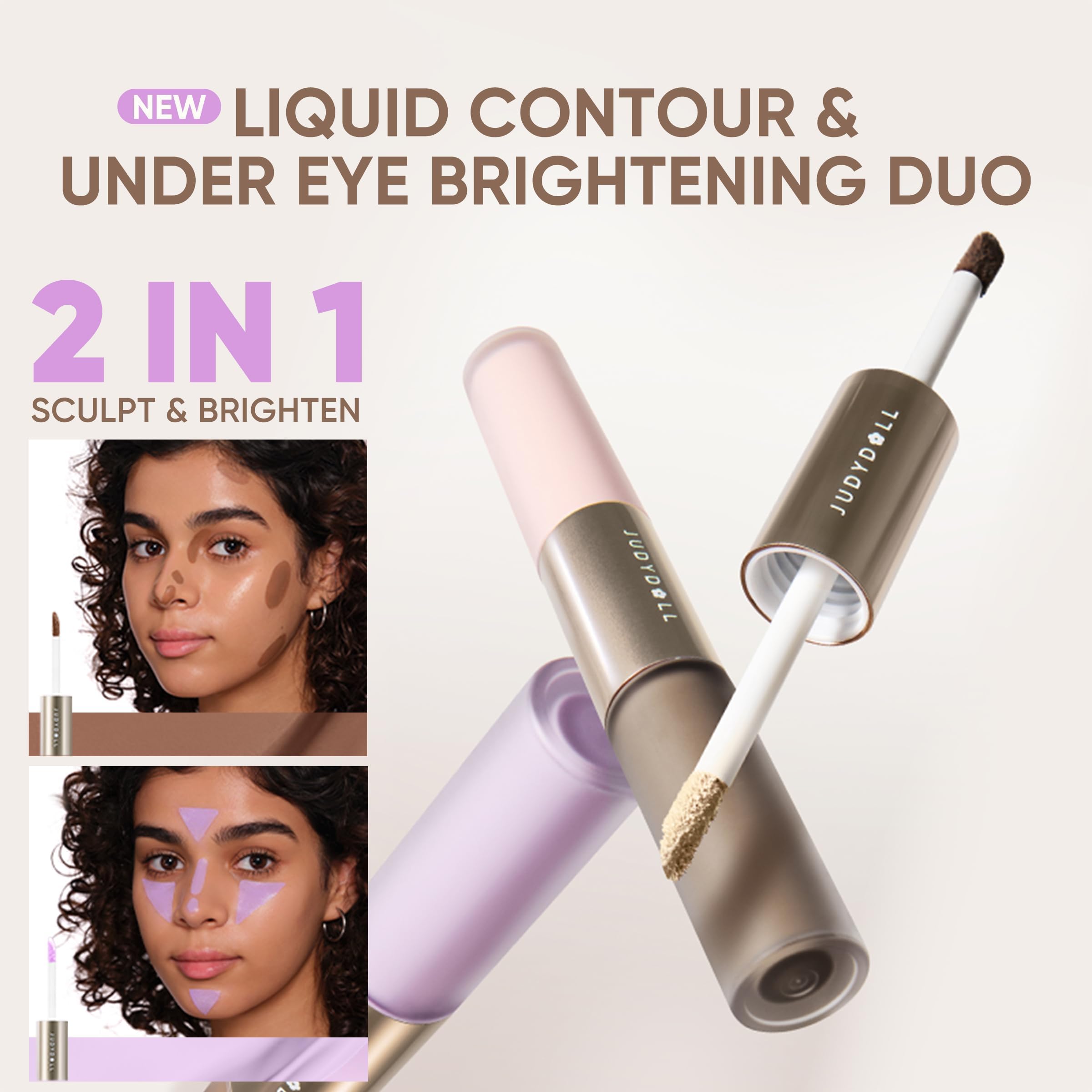 JUDYDOLL Tono contorno ligero y blendable para definición gradual