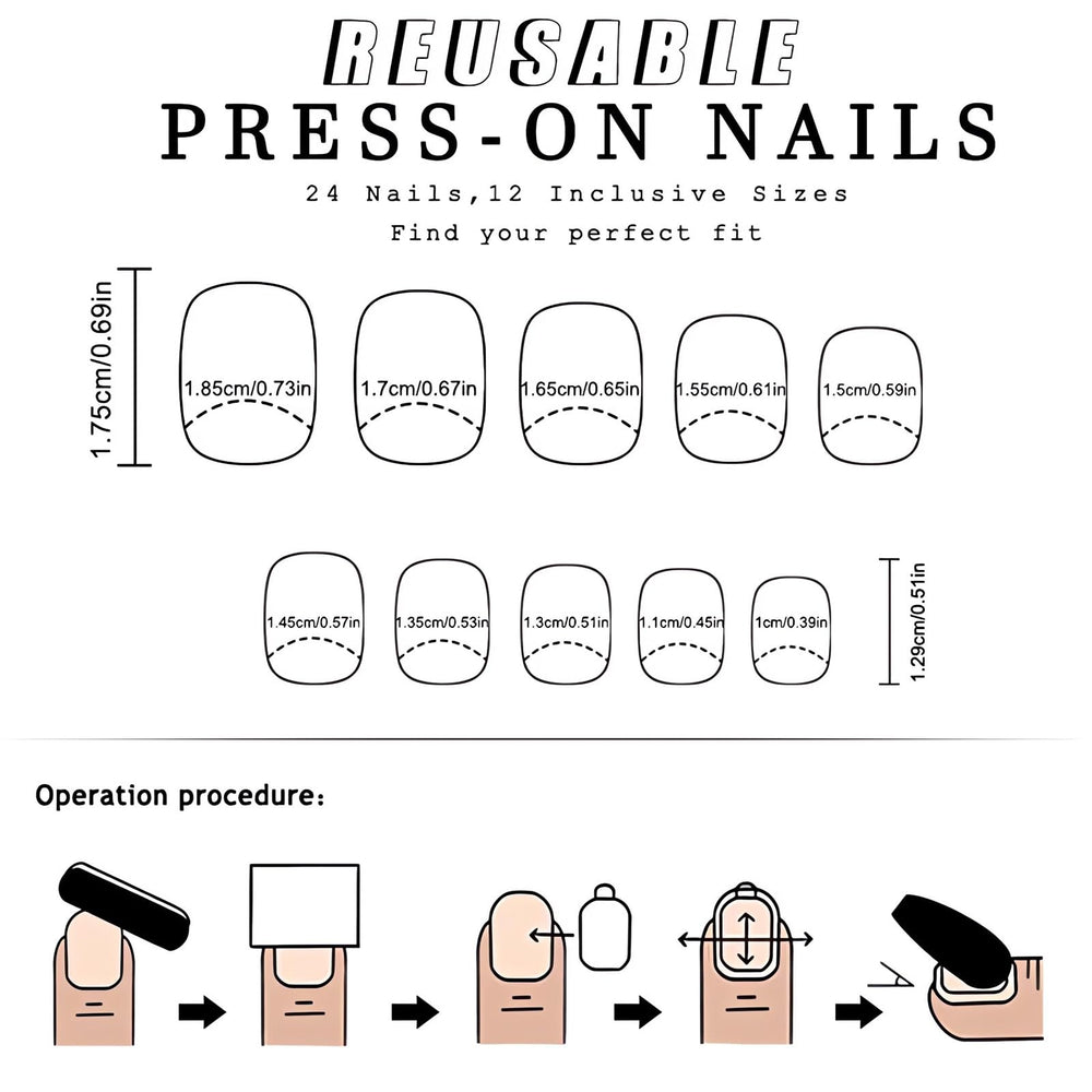 Juggssa all-skin-types friendly nails fit comfortably on any finger.