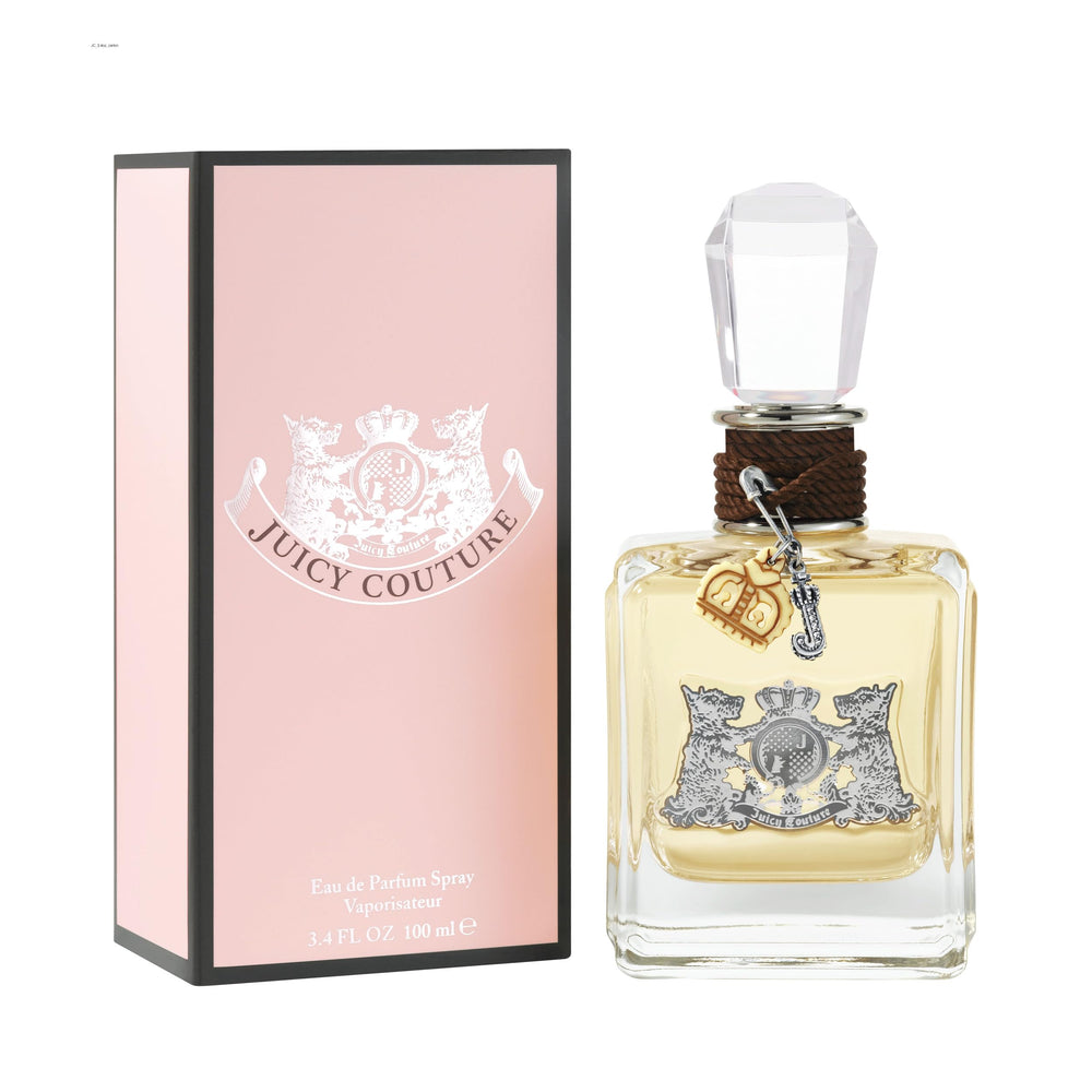 Juicy Couture Eau de Parfum bottle for daily wear with a bold floral-fruity vibe.