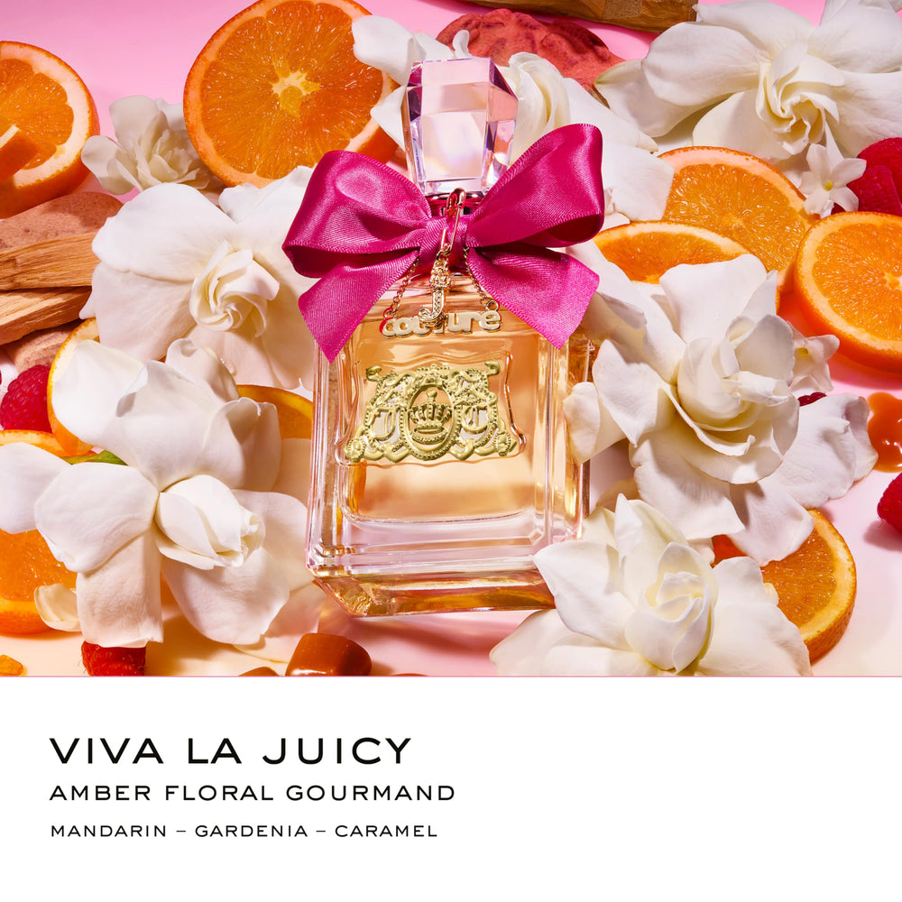 Viva La Juicy cap detail adds subtle luxe