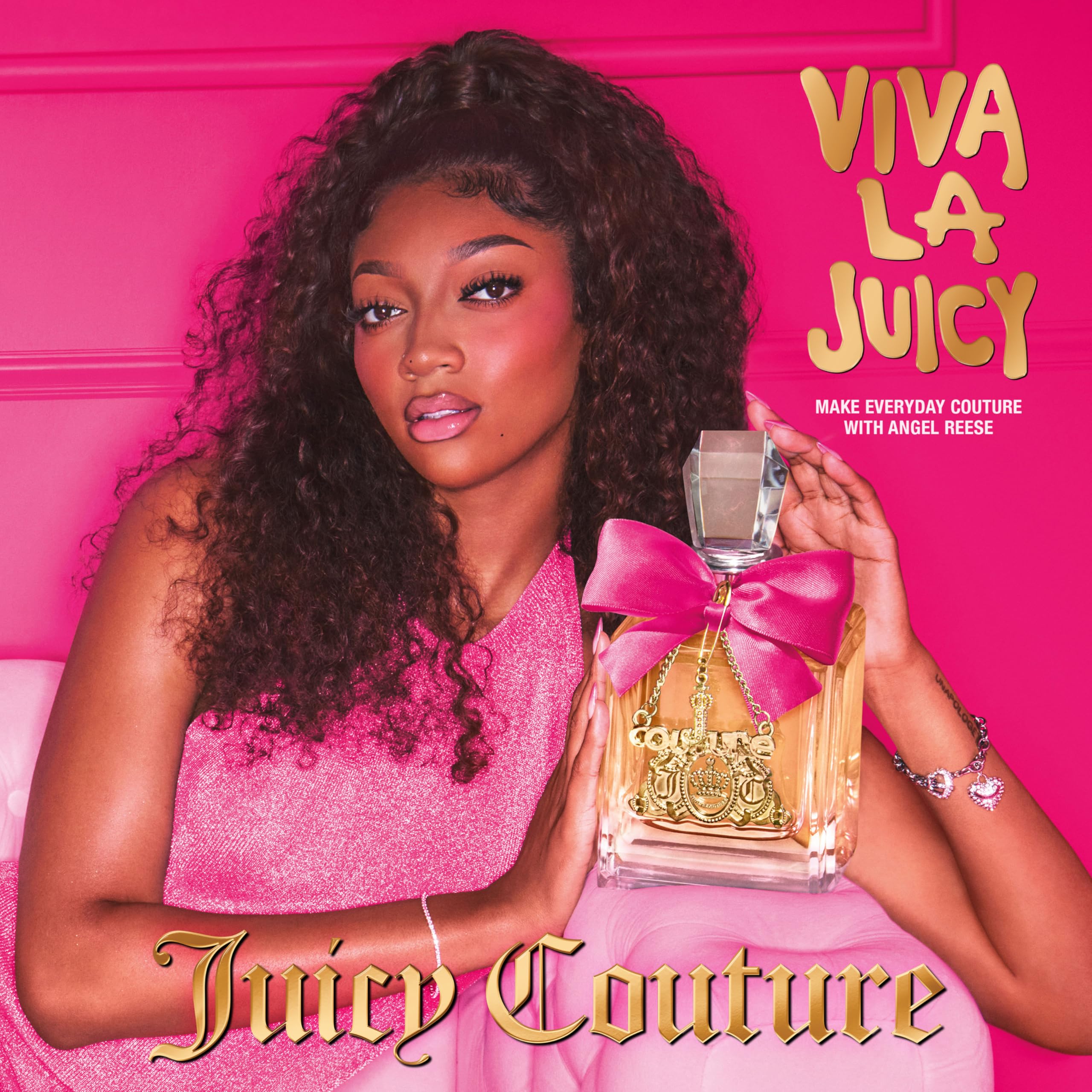 Juicy Couture Viva La Juicy fragrance portrait showcasing feminine allure.