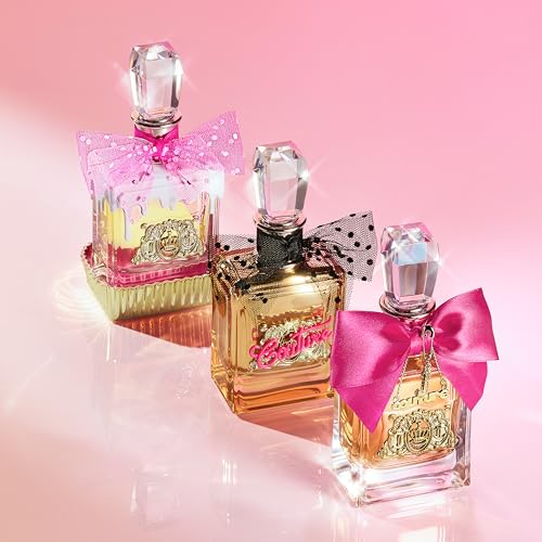 Juicy Couture Viva La Juicy Gold vanilla cream base note appears warmly inviting.