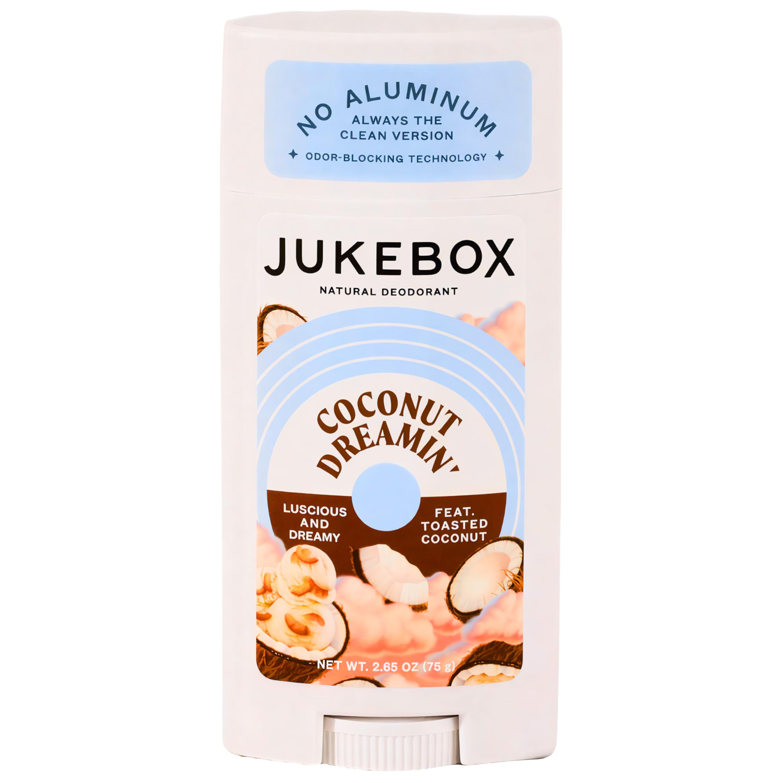 JUKEBOX Desodorante natural para mujer: frente de la botella y aroma duradero para todo el día