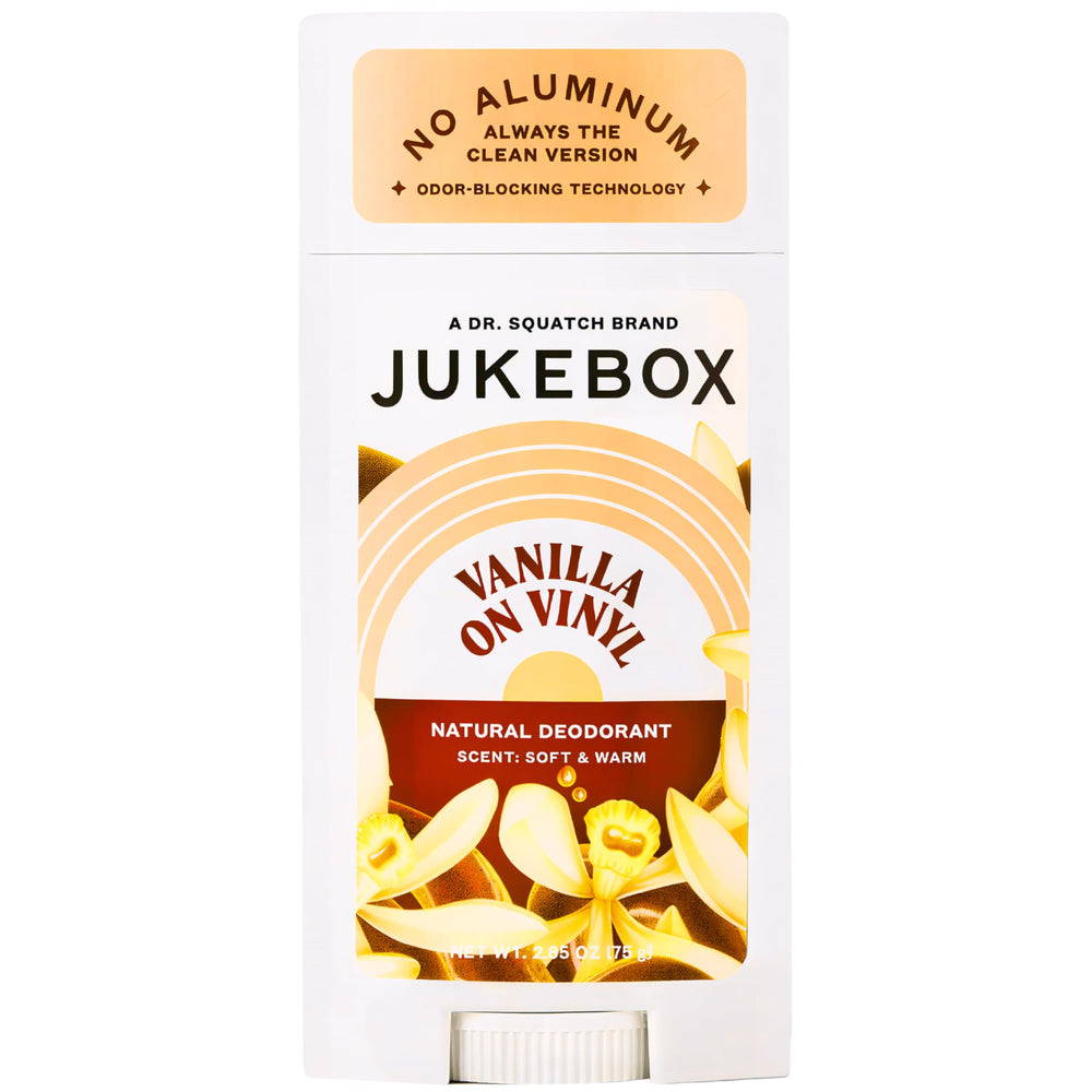 Desodorante JUKEBOX para mujer en envase, ideal para uso diario y comodidad.