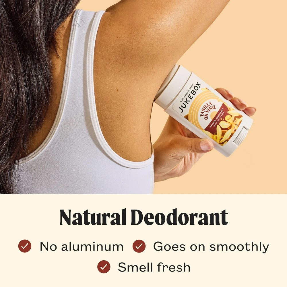 JUKEBOX desodorante: ingredientes clave para nutrir la piel sin irritación.
