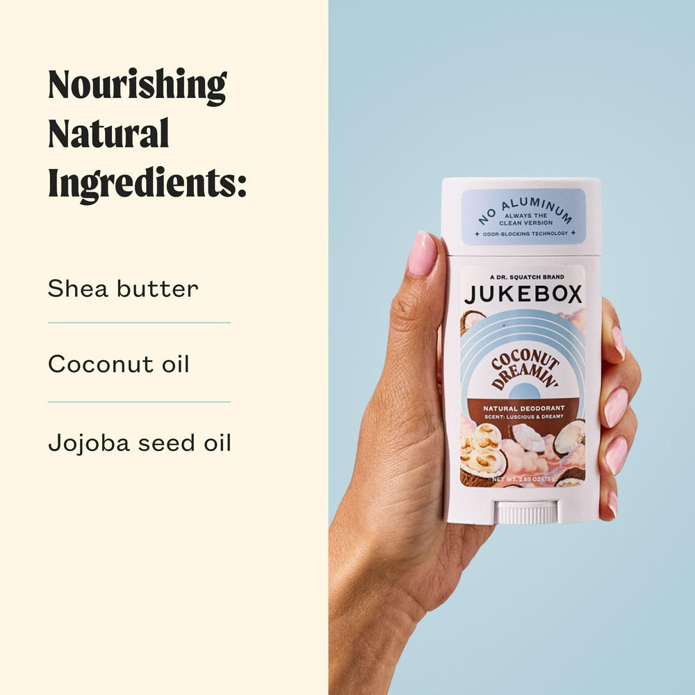 JUKEBOX Desodorante para mujer: ingredientes manteca de karité y jojoba