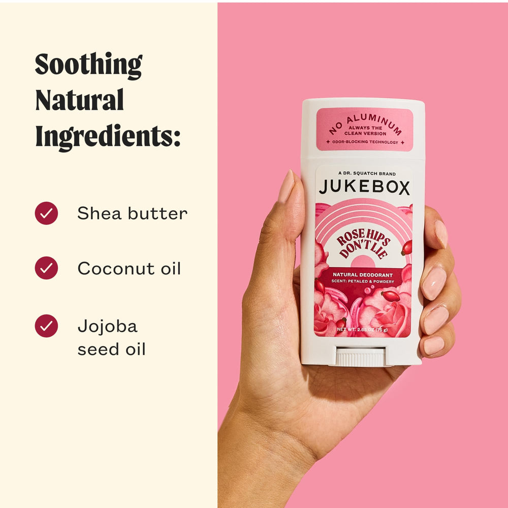 Envase de 2.65 oz de JUKEBOX, práctico para bolso.