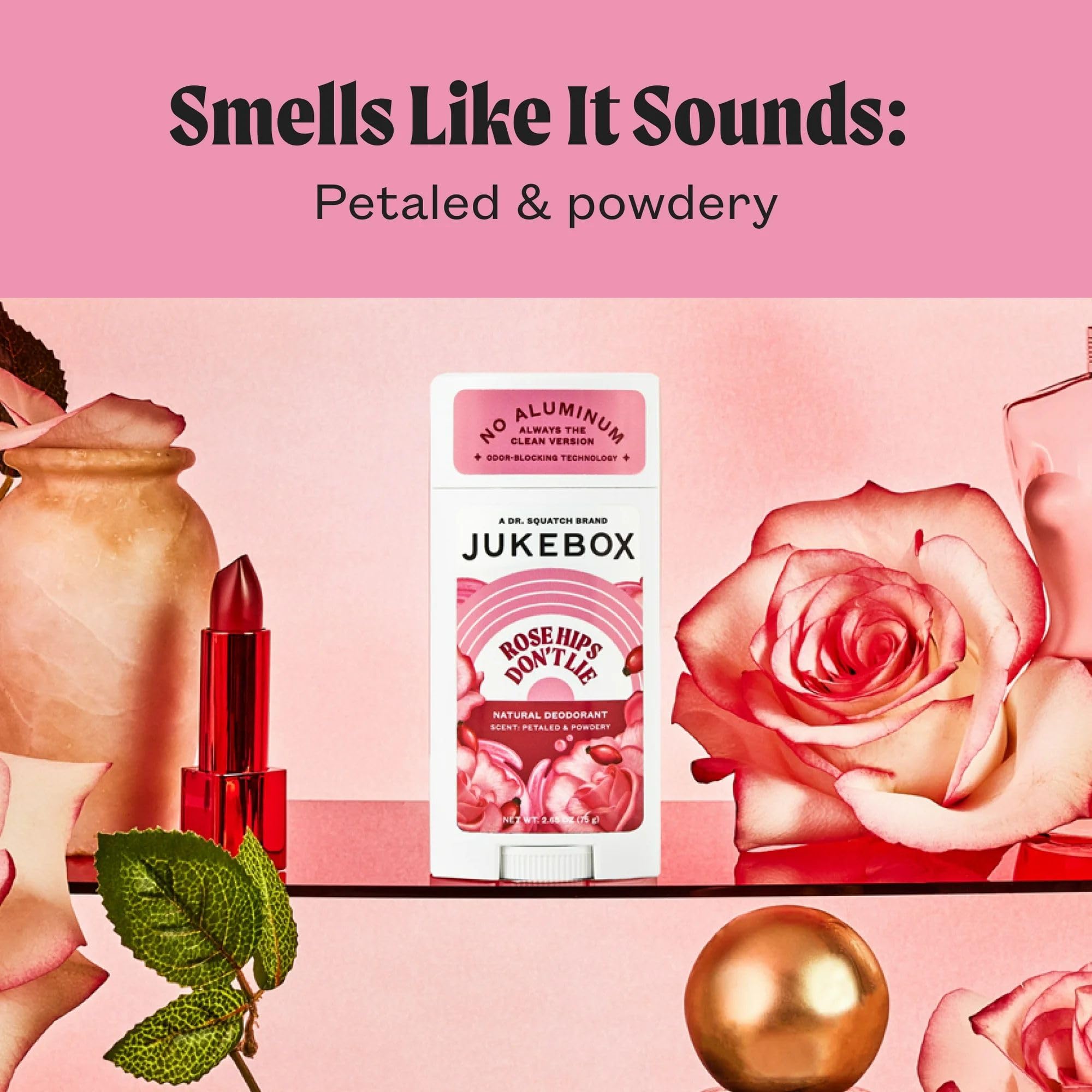 Fórmula de JUKEBOX con ingredientes naturales para el cuidado de la piel.