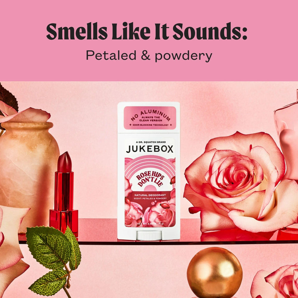 Fórmula de JUKEBOX con ingredientes naturales para el cuidado de la piel.