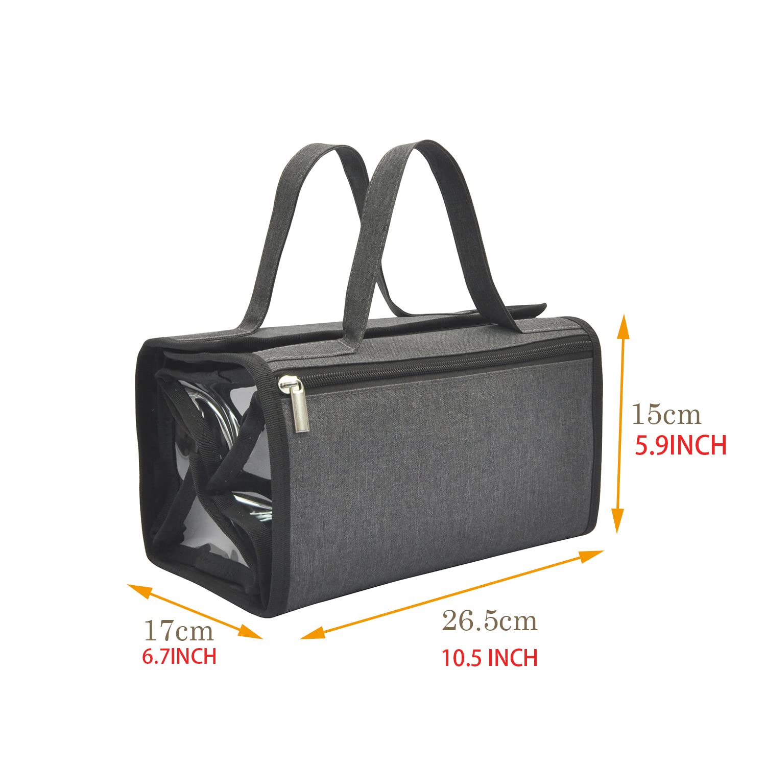 Jula Vance 4-in-1 clear pouches for versatile storage and quick viewing